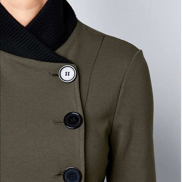 Knit Asymmetrical Button Front Jacket - Picture 4 of 4